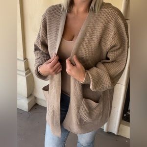 Zenana Waffle Cardigan